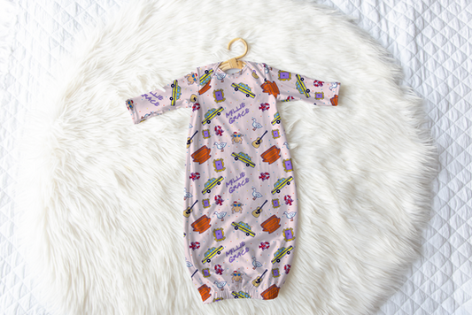 Besties Personalized Name Infant Gown