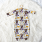 Upload Your Pet! Personalized Infant Gown with Custom Pet Cartoon & Name