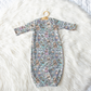 Labubu Monsters Have a Seat Personalized Name Infant Gown