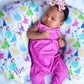 Watercolor Princess Personalized Baby Name Nursing Pillow Cover