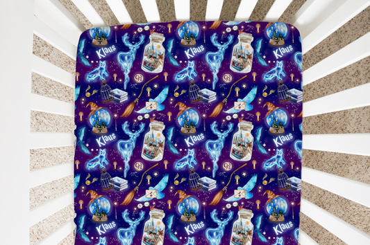 Wizarding World Personalized Crib Sheet