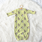 Upload Your Pet! Personalized Infant Gown with Custom Pet Cartoon & Name