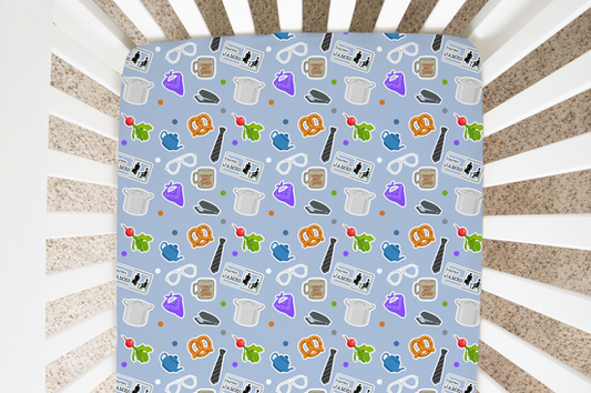 Paper Business Personalized Crib Sheet