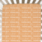 Solid Color Stacked Font Personalized Crib Sheet