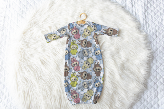 Labubu Monsters Macaron Infant Gown
