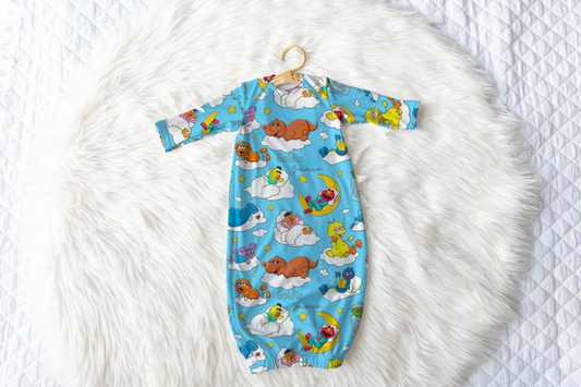 Snoozy Street Personalized Name Infant Gown
