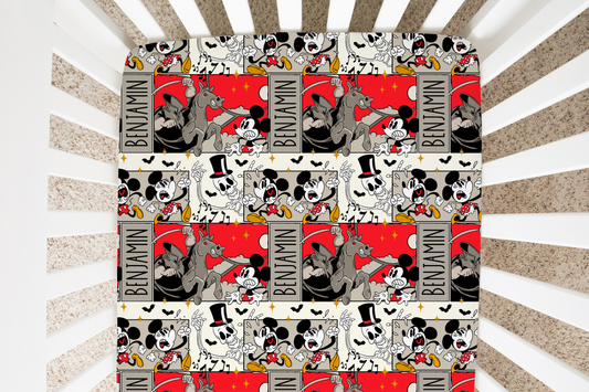Don't Lose Your Head Halloween Personalized Crib Sheet