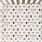 Dog Faces Personalized Crib Sheet