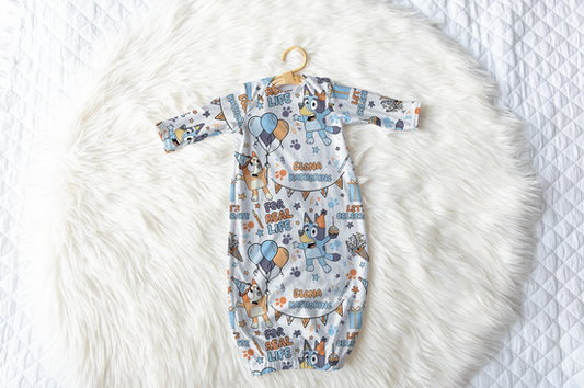 Wackadoo Party Personalized Name Infant Gown