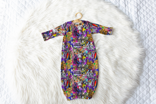 Magical Force Personalized Name Infant Gown