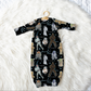 Galactic Dreams Personalized Name Infant Gown