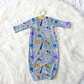 Paper Business Personalized Name Infant Gown