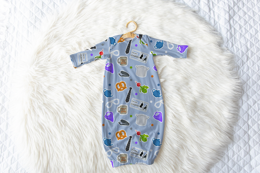 Paper Business Personalized Name Infant Gown
