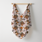 Autumn Stroll Halloween Personalized Name Swaddle Blanket
