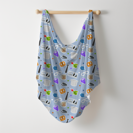 Paper Business Personalized Name Swaddle