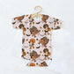 Autumn Stroll Halloween Personalized Name Baby Bodysuit