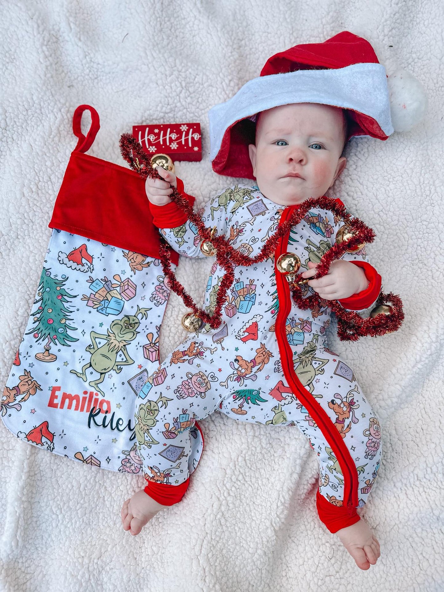 Mean But Merry Personalized Christmas Stocking