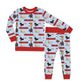 Puppy Love Blue Personalized Jersey Jams – Two-Piece Loungewear Set