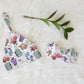 Mater & Friends Personalized Name Knotted Newborn Hat & Bow Headband
