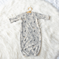Spooky Scary Skeletons Halloween Personalized Name Infant Gown