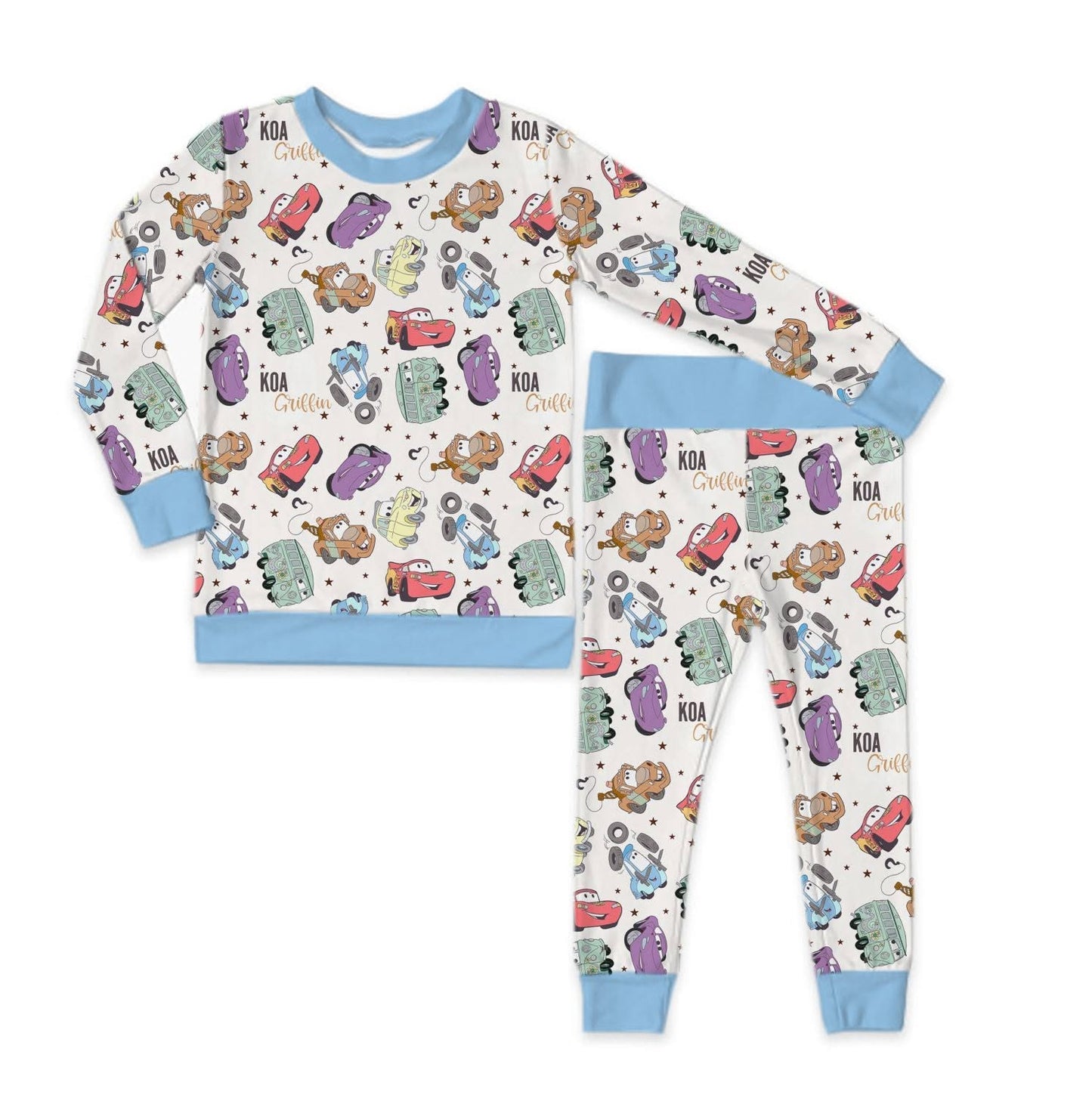 Mater & Friends Personalized Jersey Jams |Two-Piece Loungewear Set