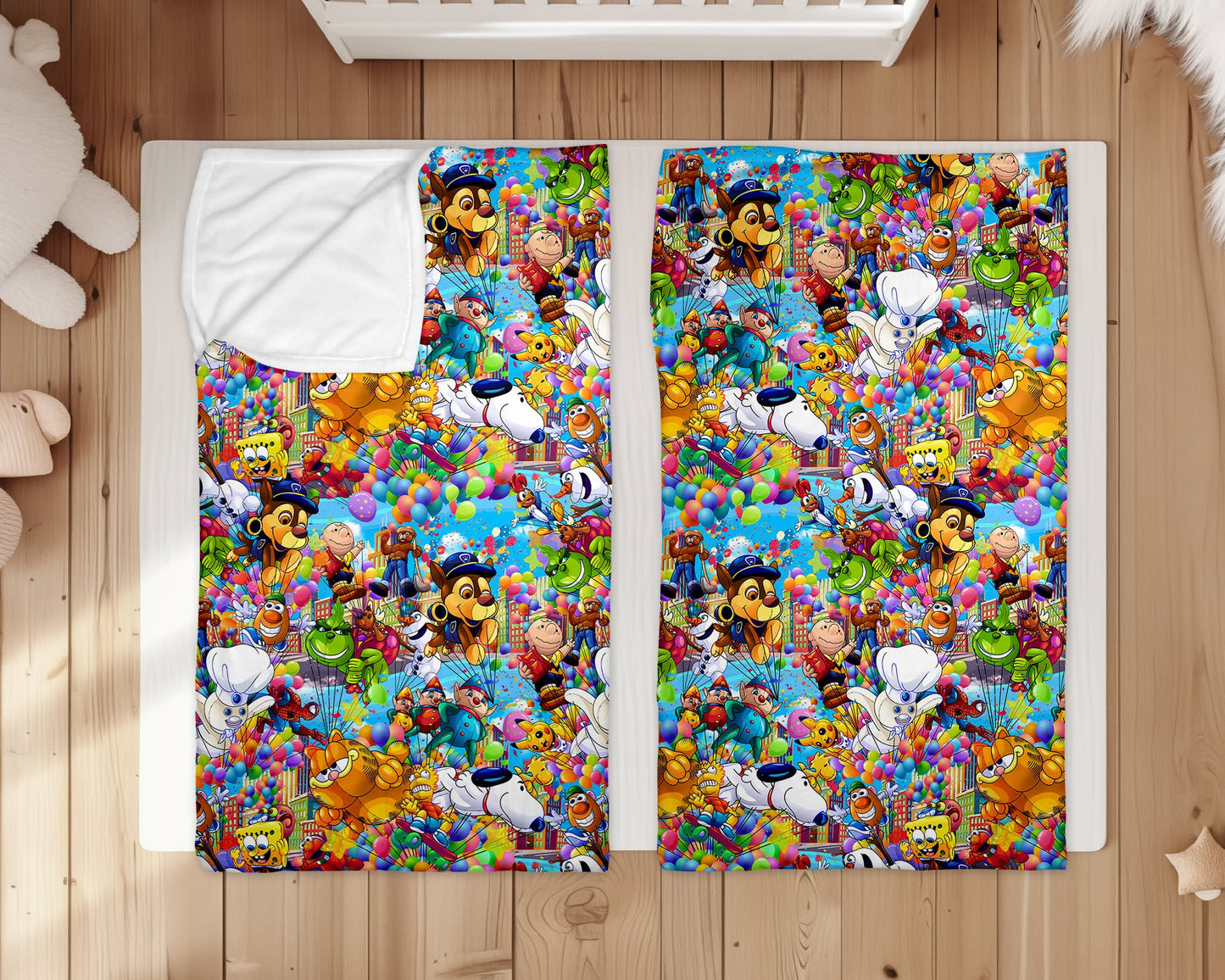 Macy's Thanksgiving Parade Minky Plush Nap Sack