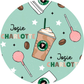 Coffee & Cake Pops Personalized Jersey Jams – Two-Piece Loungewear Set