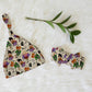 Little Witches Halloween Personalized Knotted Newborn Hat & Bow Headband