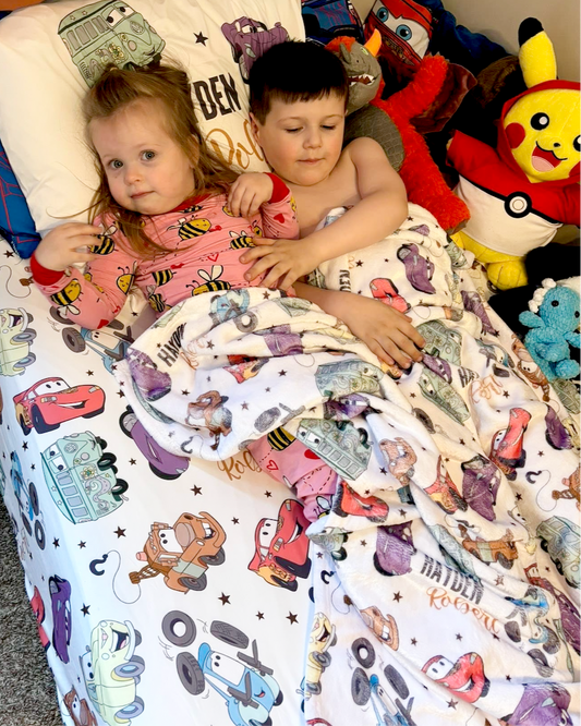 Mater & Friends Personalized Minky Blanket
