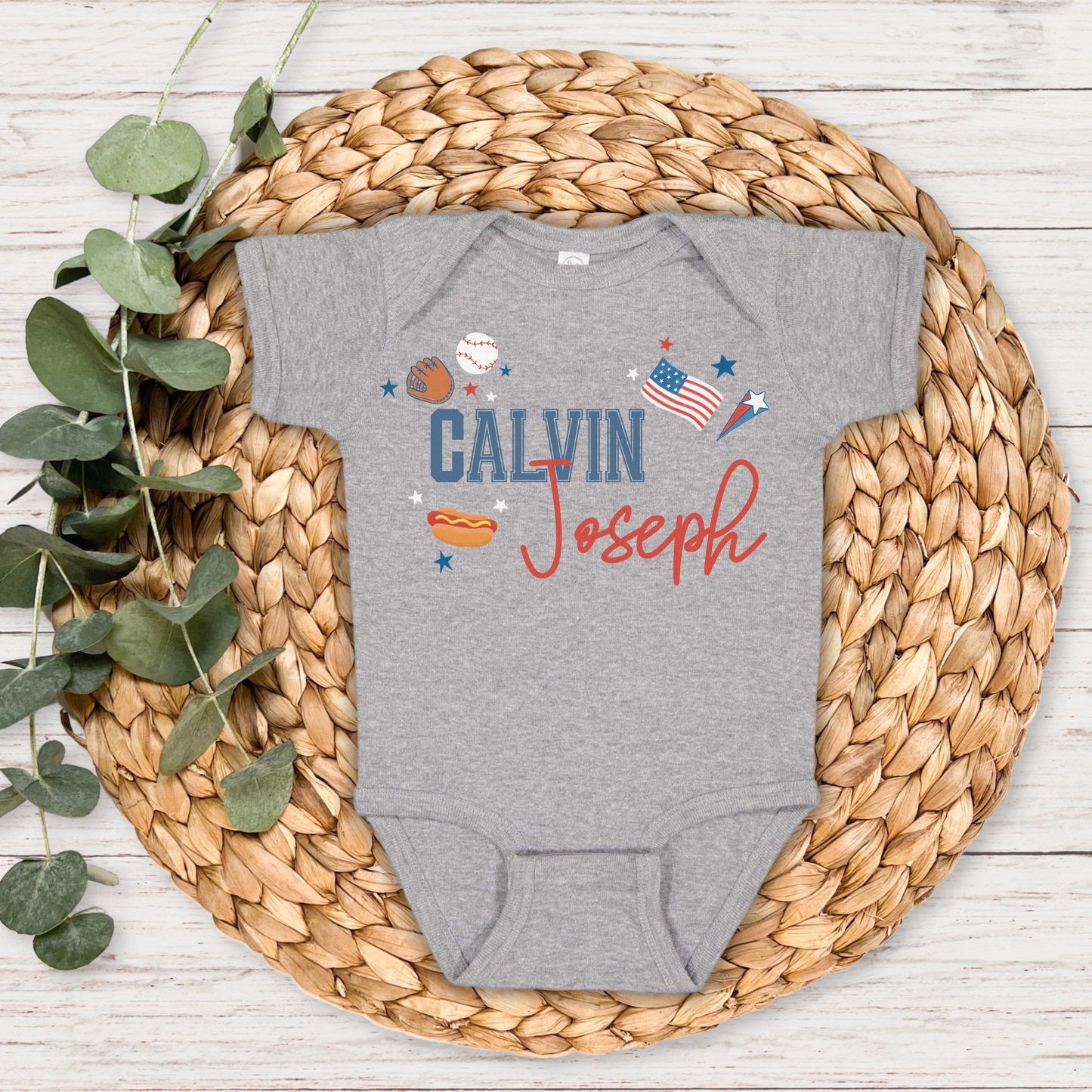 Take Me Out To The Ballgame Personalized Graphic Bodysuit | Multiple Colorways