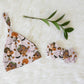 Autumn Stroll Halloween Personalized Knotted Newborn Hat & Bow Headband