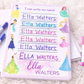 Kids Personalized Whiteboard | Watercolor Princess