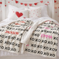 Valentines XOXO Personalized Minky Blanket
