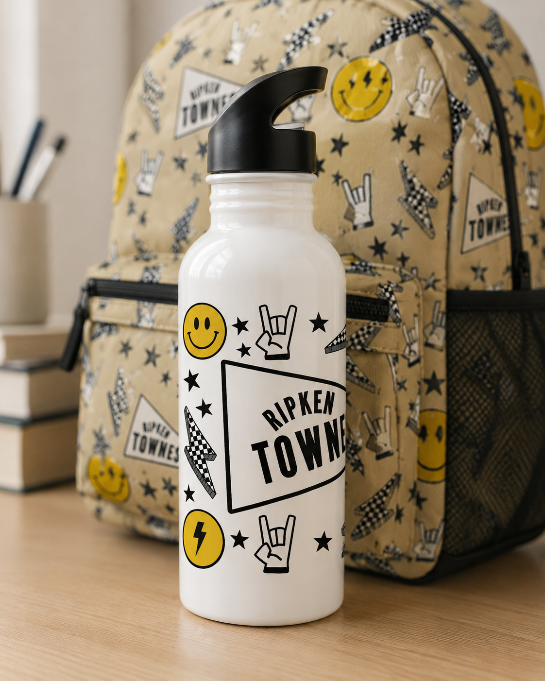 Long Live Boyhood Personalized Kids Water Bottle