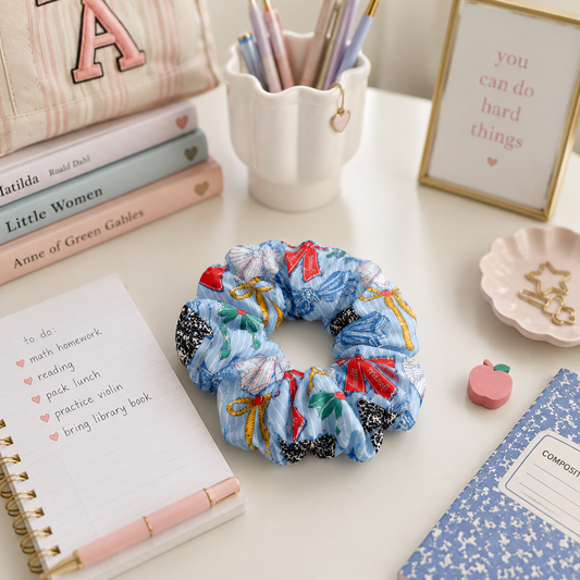 Books & Bows Personalized Hair Scrunchie