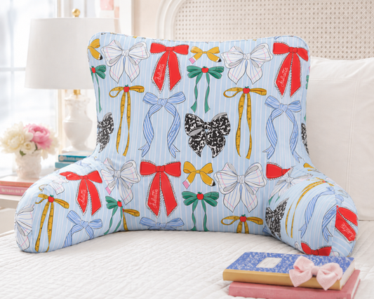 Personalized Lounge Pillow Cover | Books & Bows