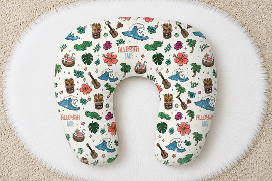 Hawaii Life Personalized Baby Name Nursing Pillow Cover