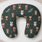 Teddy Bear Toyland Christmas Personalized Baby Name Nursing Pillow Cover