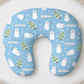 Snowman Wonderland Christmas Personalized Baby Name Nursing Pillow Cover