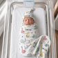 Dino Squad Personalized Name Swaddle Blanket