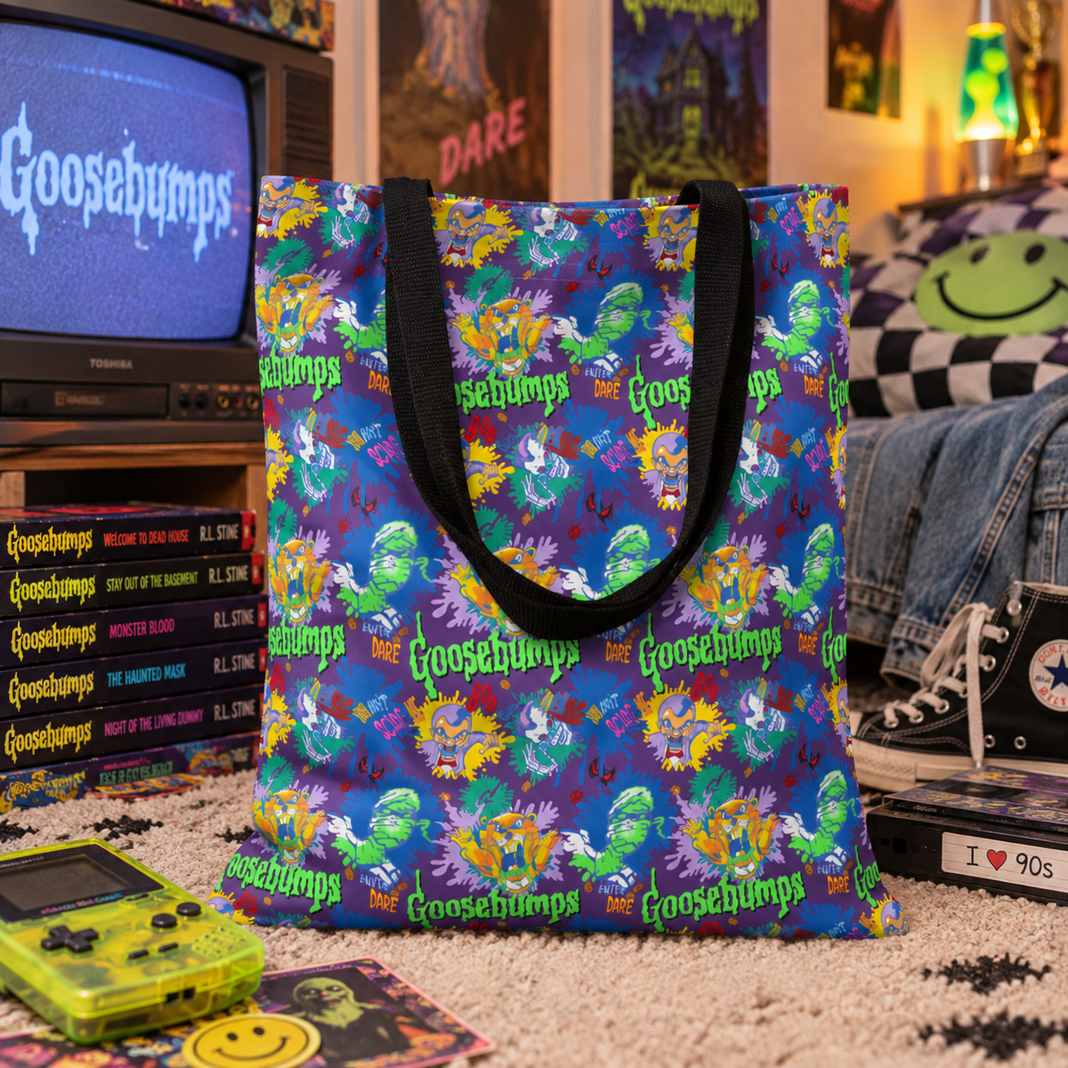 90s Vintage Bedding Collection Tote Bags