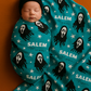 Don't Hang Up Halloween Personalized Name Swaddle