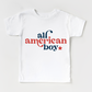 All American Boy Kids Graphic Tee  | White