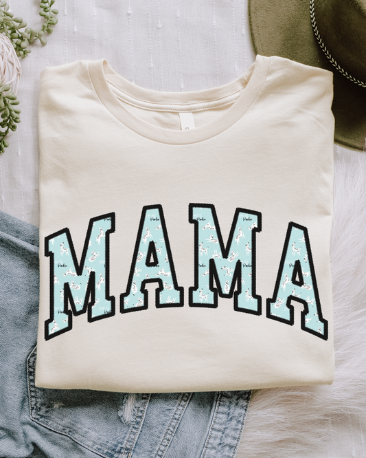 Seeing Spots Personalized MAMA Women's Graphic Tee | Natural
