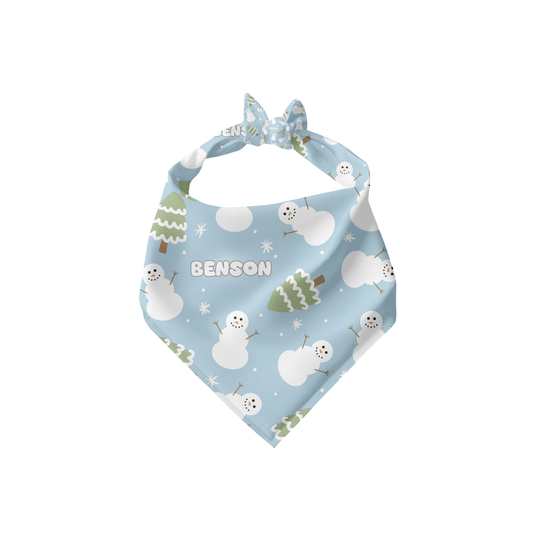 Snowman Wonderland Christmas Dog Pet Bandana