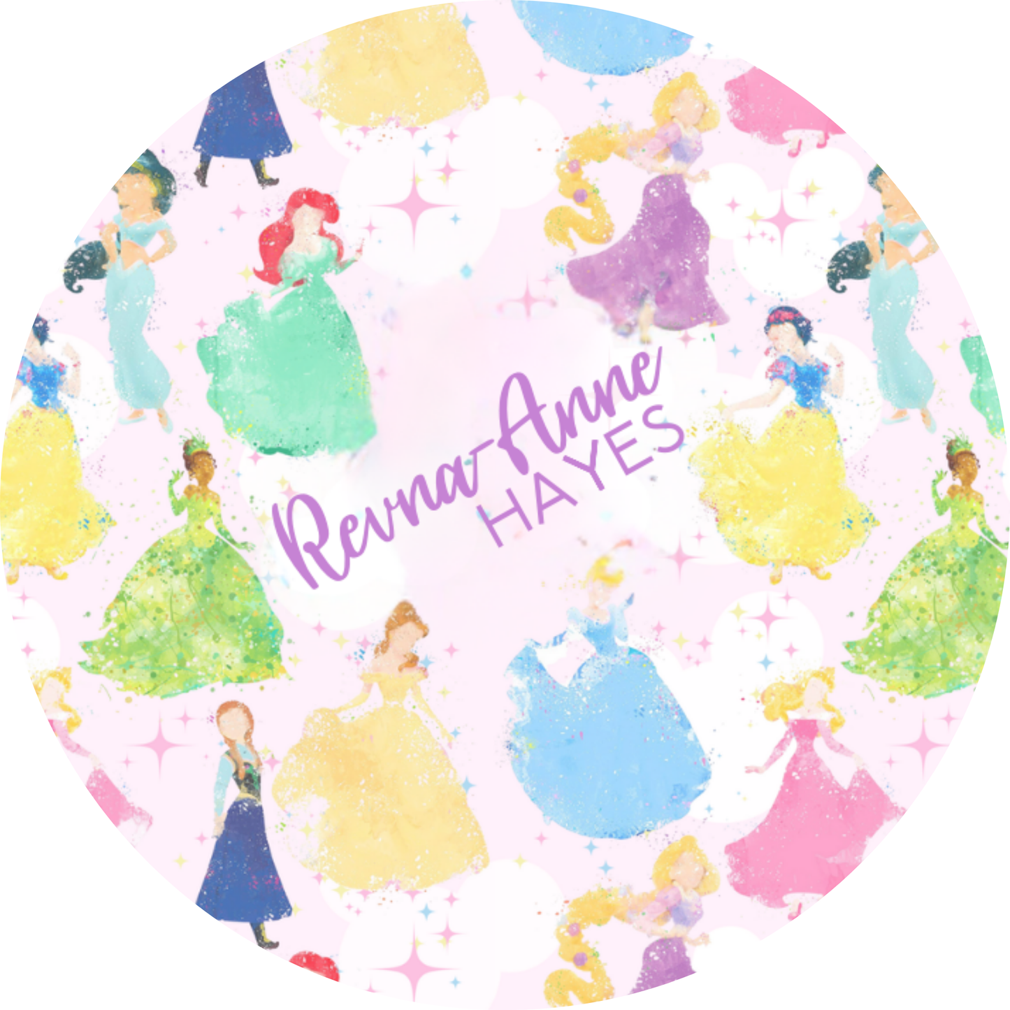 Kids Personalized Whiteboard | Watercolor Princess