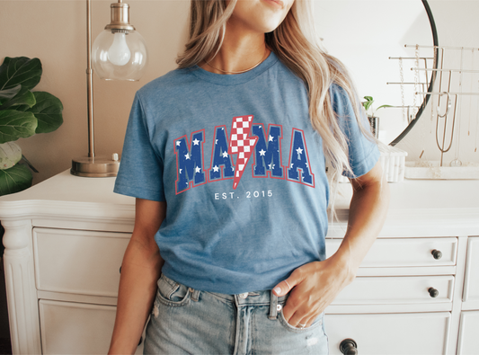 American Mama EST. Women's Graphic Tee | Multiple Colorways