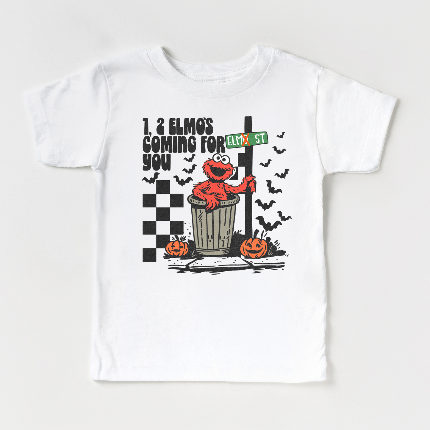 Elmo Street Halloween Kids Graphic Tee | Multiple Colorways