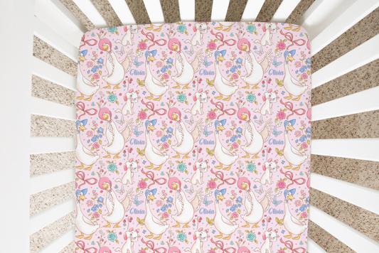 Marie Personalized Crib Sheet