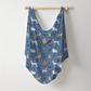 Halloween Pups Personalized Name Swaddle Blanket